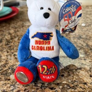 North Carolina State Bear - Blue and White Plush